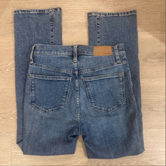 Madewell Cali Demi Boot Jeans Size 24 Mid Rise Bootcut Stretch Denim - Picture 12 of 14